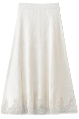 【アルアバイル/allureville】 レースドッキングニットスカート人気、トレンドファッション・服の通販 founy(ファニー) ファッション Fashion レディースファッション Fashion for Women スカート Skirts ロングスカート Long Skirts / Maxi & Midi Skirts 2026年 2026 スカラップ Scallop, Scalloped Edge ドッキング Docking, Mixed Material フェミニン Feminine, Girly フレア Flare, Flared リブニット Rib Knit, Ribbed Knit レース Lace, Lace Fabric ロング Long, Long-Length 夏 Summer 春 Spring S/S・春夏 SS, Spring/Summer, Warm Season |ID:prp329100004838704