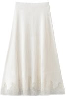 【アルアバイル/allureville】のレースドッキングニットスカート 人気、トレンドファッション・服の通販 founy(ファニー) ファッション Fashion レディースファッション Fashion for Women スカート Skirts ロングスカート Long Skirts / Maxi & Midi Skirts 2026年 2026 スカラップ Scallop, Scalloped Edge ドッキング Docking, Mixed Material フェミニン Feminine, Girly フレア Flare, Flared リブニット Rib Knit, Ribbed Knit レース Lace, Lace Fabric ロング Long, Long-Length 夏 Summer 春 Spring S/S・春夏 SS, Spring/Summer, Warm Season |ID:prp329100004838704