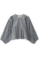 【エスゼット ブロックプリント/SZ Blockprints】のEVA TOP GINGHAM ブラウス 人気、トレンドファッション・服の通販 founy(ファニー) ファッション Fashion レディースファッション Fashion for Women トップス・カットソー Cut & Sew Tops シャツ・ブラウス・オフィスカジュアル Elegant Blouses & Button-Ups 2026年 2026 ギンガム Gingham, Gingham Fabric ショート Short, Short Length スリーブ Sleeve, Long Sleeve / Short Sleeve チェック Check, Plaid, Tartan デニム Denim, Jeans Material フェミニン Feminine, Girly フレア Flare, Flared ブロック Block, Solid Block Pattern プリント Print, Printed Pattern ロング Long, Long-Length 今季 This Season, Current Season 夏 Summer 春 Spring S/S・春夏 SS, Spring/Summer, Warm Season |ID:prp329100004838707