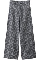 【エスゼット ブロックプリント/SZ Blockprints】のDISCO PANTS HEART COOKIE ワイドパンツ ブラック|ID: prp329100004838708 ipo3291000000035259578