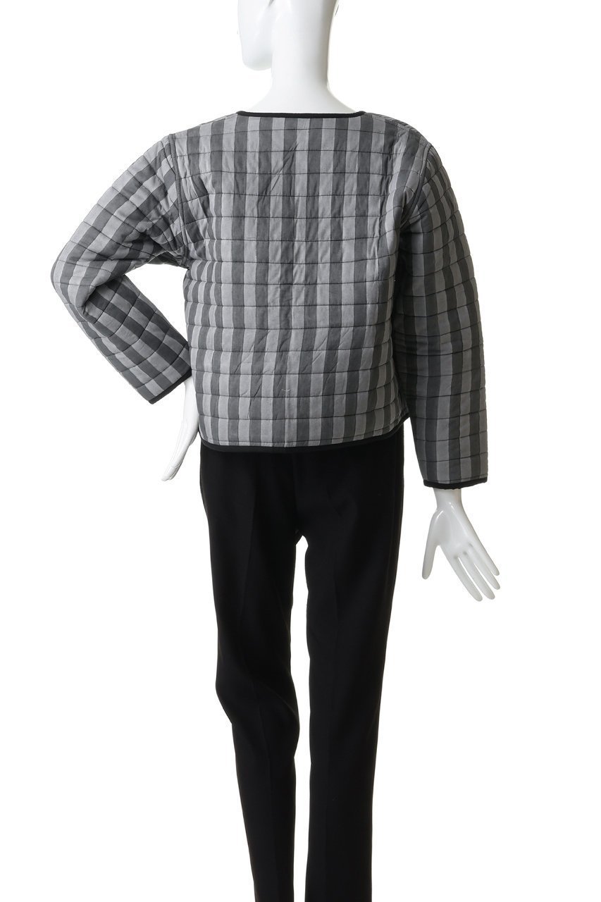 【エスゼット ブロックプリント/SZ Blockprints】のOUILTED JACKET DOUBLE THICK STRIPE リバーシブルジャケット 人気、トレンドファッション・服の通販 founy(ファニー) 　ファッション　Fashion　レディースファッション　Fashion for Women　アウター　Coat / Outerwear Collection　レディースジャケット・軽アウター　Jackets　2026年　2026　キルティング　Quilted, Quilting　クロップド　Cropped, Short Length　ジャケット　Jacket, Outerwear　ストライプ　Stripe, Striped Pattern　ダブル　Double, Double-Breasted　フロント　Front, Front Design　リバーシブル　Reversible, Two-Sided　リボン　Ribbon, Bow　夏　Summer　春　Spring　S/S・春夏　SS, Spring/Summer, Warm Season　other-4|ID: prp329100004838709 ipo3291000000035259587