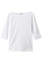 【ブラミンク/BLAMINK】の【BLMK】リブハーフスリーブ 人気、トレンドファッション・服の通販 founy(ファニー) ファッション Fashion レディースファッション Fashion for Women トップス・カットソー Cut & Sew Tops シャツ・ブラウス・オフィスカジュアル Elegant Blouses & Button-Ups ロングTシャツ・Tシャツ Longline T-Shirts & Tees カットソー・ベーシックTシャツ Cut-and-Sewn Tops / Stretch Tees & Basics 2026年 2026 ショート Short, Short Length スリーブ Sleeve, Long Sleeve / Short Sleeve デコルテ Décolleté, Neckline ハーフ Half, Half-Length フロント Front, Front Design エレガント 上品 Elegant 夏 Summer 春 Spring S/S・春夏 SS, Spring/Summer, Warm Season thumbnail ホワイト|ID: prp329100004838711 ipo3291000000035259599