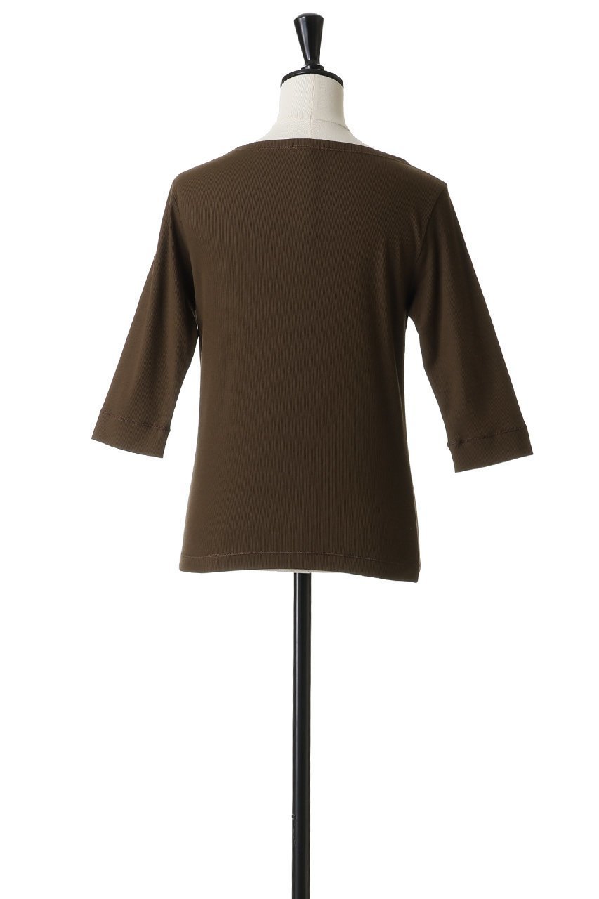 【ブラミンク/BLAMINK】の【BLMK】リブハーフスリーブ 人気、トレンドファッション・服の通販 founy(ファニー) 　ファッション　Fashion　レディースファッション　Fashion for Women　トップス・カットソー　Cut & Sew Tops　シャツ・ブラウス・オフィスカジュアル　Elegant Blouses & Button-Ups　ロングTシャツ・Tシャツ　Longline T-Shirts & Tees　カットソー・ベーシックTシャツ　Cut-and-Sewn Tops / Stretch Tees & Basics　2026年　2026　ショート　Short, Short Length　スリーブ　Sleeve, Long Sleeve / Short Sleeve　デコルテ　Décolleté, Neckline　ハーフ　Half, Half-Length　フロント　Front, Front Design　エレガント 上品　Elegant　夏　Summer　春　Spring　S/S・春夏　SS, Spring/Summer, Warm Season　other-4|ID: prp329100004838711 ipo3291000000035259605