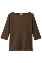 【ブラミンク/BLAMINK】の【BLMK】リブハーフスリーブ 人気、トレンドファッション・服の通販 founy(ファニー) ファッション Fashion レディースファッション Fashion for Women トップス・カットソー Cut & Sew Tops シャツ・ブラウス・オフィスカジュアル Elegant Blouses & Button-Ups ロングTシャツ・Tシャツ Longline T-Shirts & Tees カットソー・ベーシックTシャツ Cut-and-Sewn Tops / Stretch Tees & Basics 2026年 2026 ショート Short, Short Length スリーブ Sleeve, Long Sleeve / Short Sleeve デコルテ Décolleté, Neckline ハーフ Half, Half-Length フロント Front, Front Design エレガント 上品 Elegant 夏 Summer 春 Spring S/S・春夏 SS, Spring/Summer, Warm Season thumbnail ダークブラウン|ID: prp329100004838711 ipo3291000000036188895