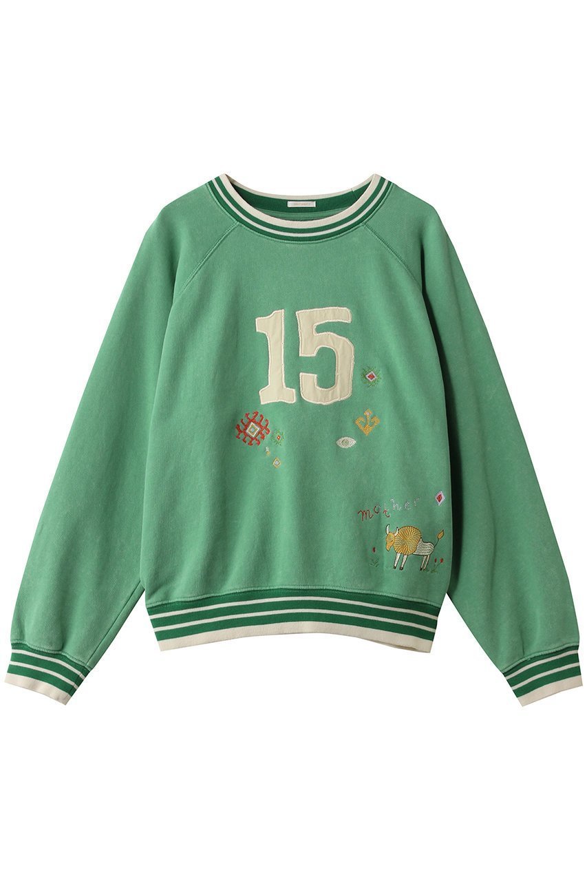 【マザー/MOTHER】のTHE BIG SPORT ナンバー スウェットプルオーバー (MRF) インテリア・キッズ・メンズ・レディースファッション・服の通販 founy(ファニー) 　ファッション　Fashion　レディースファッション　Fashion for Women　トップス・カットソー　Cut & Sew Tops　シャツ・ブラウス・オフィスカジュアル　Elegant Blouses & Button-Ups　レディースパーカー・カジュアルフーディー　Casual Hoodies & Sweatshirts　ロングTシャツ・Tシャツ　Longline T-Shirts & Tees　カジュアルプルオーバー・ニットトップス　Pullovers & Knit Tops / Casual Pullovers　スウェット・クルーネックトップス　Sweatshirts & Crewnecks / Relaxed Fit Sweat Tops　カットソー・ベーシックTシャツ　Cut-and-Sewn Tops / Stretch Tees & Basics　2026年　2026　カラフル　Colorful Design　フィット　Fit, Slim Fit　フロント　Front, Front Design　リラックス　Relax, Relaxed Fit　夏　Summer　春　Spring　S/S・春夏　SS, Spring/Summer, Warm Season　グリーン|ID: prp329100004838761 ipo3291000000036092005