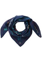 【マザー/MOTHER】のTHE SCARF IT DOWN ロゴプリントスカーフ (GBB) ブルー|ID: prp329100004838763 ipo3291000000035550011