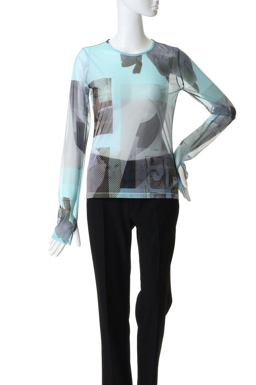 【メゾンスペシャル/MAISON SPECIAL】のPhoto Collage Mesh Tops/フォトコラージメッシュトップス 人気、トレンドファッション・服の通販 founy(ファニー) 　ファッション　Fashion　レディースファッション　Fashion for Women　トップス・カットソー　Cut & Sew Tops　シャツ・ブラウス・オフィスカジュアル　Elegant Blouses & Button-Ups　ロングTシャツ・Tシャツ　Longline T-Shirts & Tees　カットソー・ベーシックTシャツ　Cut-and-Sewn Tops / Stretch Tees & Basics　2026年　2026　インナー　Innerwear　キャミソール　Camisole, Spaghetti Strap Top　シアー　Sheer, See-Through　スリーブ　Sleeve, Long Sleeve / Short Sleeve　プリント　Print, Printed Pattern　メッシュ　Mesh, Net Fabric　ロング　Long, Long-Length　夏　Summer　春　Spring　S/S・春夏　SS, Spring/Summer, Warm Season　other-2|ID: prp329100004838770 ipo3291000000035260353