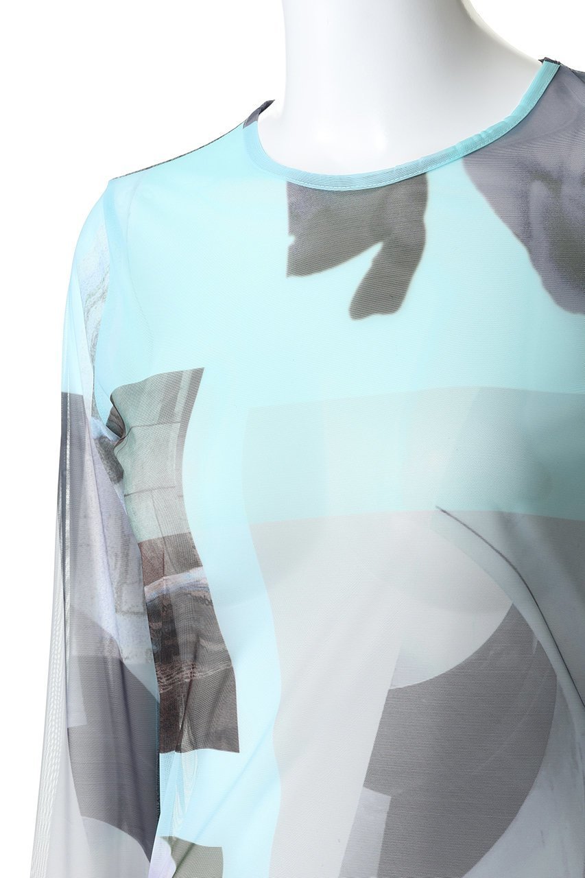 【メゾンスペシャル/MAISON SPECIAL】のPhoto Collage Mesh Tops/フォトコラージメッシュトップス 人気、トレンドファッション・服の通販 founy(ファニー) 　ファッション　Fashion　レディースファッション　Fashion for Women　トップス・カットソー　Cut & Sew Tops　シャツ・ブラウス・オフィスカジュアル　Elegant Blouses & Button-Ups　ロングTシャツ・Tシャツ　Longline T-Shirts & Tees　カットソー・ベーシックTシャツ　Cut-and-Sewn Tops / Stretch Tees & Basics　2026年　2026　インナー　Innerwear　キャミソール　Camisole, Spaghetti Strap Top　シアー　Sheer, See-Through　スリーブ　Sleeve, Long Sleeve / Short Sleeve　プリント　Print, Printed Pattern　メッシュ　Mesh, Net Fabric　ロング　Long, Long-Length　夏　Summer　春　Spring　S/S・春夏　SS, Spring/Summer, Warm Season　other-5|ID: prp329100004838770 ipo3291000000035260356