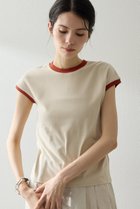 【ウィムガゼット/Whim Gazette】の【THE PAUSE】フレンチリンガーTEE 人気、トレンドファッション・服の通販 founy(ファニー) ファッション Fashion レディースファッション Fashion for Women トップス・カットソー Cut & Sew Tops シャツ・ブラウス・オフィスカジュアル Elegant Blouses & Button-Ups ロングTシャツ・Tシャツ Longline T-Shirts & Tees カットソー・ベーシックTシャツ Cut-and-Sewn Tops / Stretch Tees & Basics 2026年 2026 インナー Innerwear コンパクト Compact, Small Size ショート Short, Short Length シンプル Simple, Minimal ストレッチ Stretch, Stretchy Fabric スリーブ Sleeve, Long Sleeve / Short Sleeve トリミング Trimming, Decorative Edge フレンチ French, French Style ロング Long, Long-Length 夏 Summer 春 Spring S/S・春夏 SS, Spring/Summer, Warm Season thumbnail ベージュ|ID: prp329100004838775 ipo3291000000035260398