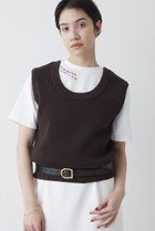 【ウィムガゼット/Whim Gazette】の【THE PAUSE】両畦ノースリーブニット 人気、トレンドファッション・服の通販 founy(ファニー) ファッション Fashion レディースファッション Fashion for Women トップス・カットソー Cut & Sew Tops ニット Knit Tops & Sweaters キャミソール&ノースリーブ Camisoles & Sleeveless Tops カジュアルプルオーバー・ニットトップス Pullovers & Knit Tops / Casual Pullovers 2026年 2026 おすすめ Recommended / Our Picks インナー Innerwear カットソー Cut and Sewn Top コンパクト Compact, Small Size ノースリーブ Sleeveless, No-Sleeve ボトム Bottoms, Lower Wear ミドル Middle Length, Mid Height 夏 Summer 春 Spring S/S・春夏 SS, Spring/Summer, Warm Season 畦 Ribbed Knit thumbnail ブラウン|ID: prp329100004838776 ipo3291000000035260406