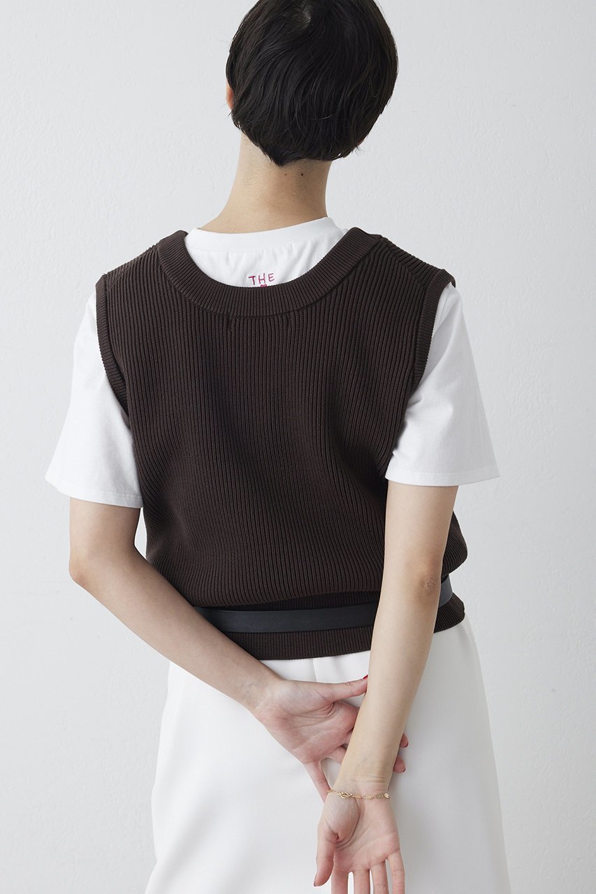 【ウィムガゼット/Whim Gazette】の【THE PAUSE】両畦ノースリーブニット 人気、トレンドファッション・服の通販 founy(ファニー) 　ファッション　Fashion　レディースファッション　Fashion for Women　トップス・カットソー　Cut & Sew Tops　ニット　Knit Tops & Sweaters　キャミソール&ノースリーブ　Camisoles & Sleeveless Tops　カジュアルプルオーバー・ニットトップス　Pullovers & Knit Tops / Casual Pullovers　2026年　2026　おすすめ　Recommended / Our Picks　インナー　Innerwear　カットソー　Cut and Sewn Top　コンパクト　Compact, Small Size　ノースリーブ　Sleeveless, No-Sleeve　ボトム　Bottoms, Lower Wear　ミドル　Middle Length, Mid Height　夏　Summer　春　Spring　S/S・春夏　SS, Spring/Summer, Warm Season　畦　Ribbed Knit　other-3|ID: prp329100004838776 ipo3291000000035260408