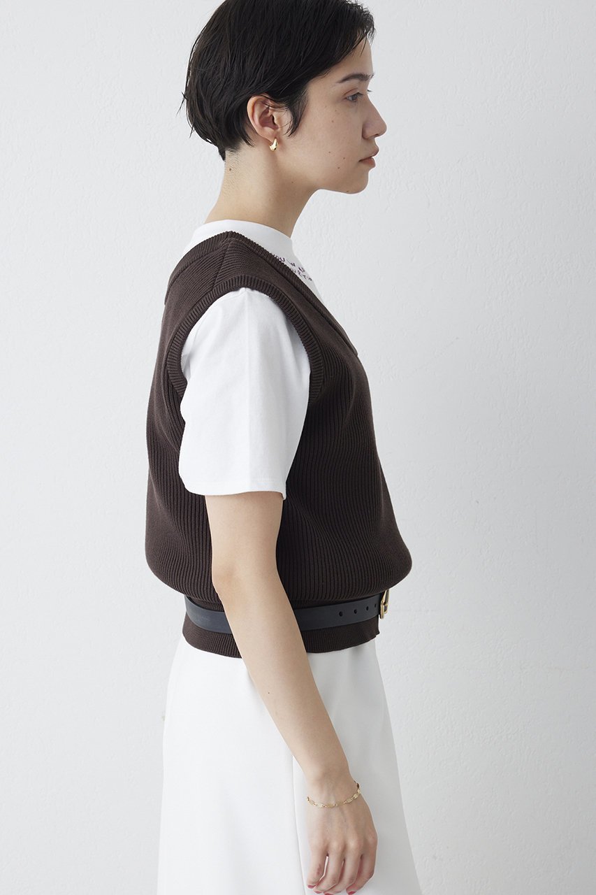 【ウィムガゼット/Whim Gazette】の【THE PAUSE】両畦ノースリーブニット 人気、トレンドファッション・服の通販 founy(ファニー) 　ファッション　Fashion　レディースファッション　Fashion for Women　トップス・カットソー　Cut & Sew Tops　ニット　Knit Tops & Sweaters　キャミソール&ノースリーブ　Camisoles & Sleeveless Tops　カジュアルプルオーバー・ニットトップス　Pullovers & Knit Tops / Casual Pullovers　2026年　2026　おすすめ　Recommended / Our Picks　インナー　Innerwear　カットソー　Cut and Sewn Top　コンパクト　Compact, Small Size　ノースリーブ　Sleeveless, No-Sleeve　ボトム　Bottoms, Lower Wear　ミドル　Middle Length, Mid Height　夏　Summer　春　Spring　S/S・春夏　SS, Spring/Summer, Warm Season　畦　Ribbed Knit　other-4|ID: prp329100004838776 ipo3291000000036092047