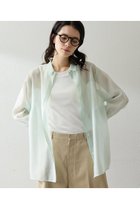 【ウィムガゼット/Whim Gazette】の【THE PAUSE】シアーオーガンジーシャツ 人気、トレンドファッション・服の通販 founy(ファニー) ファッション Fashion レディースファッション Fashion for Women トップス・カットソー Cut & Sew Tops シャツ・ブラウス・オフィスカジュアル Elegant Blouses & Button-Ups 2026年 2026 インナー Innerwear オーガンジー Organza Fabric カットソー Cut and Sewn Top シアー Sheer, See-Through スリーブ Sleeve, Long Sleeve / Short Sleeve ロング Long, Long-Length 夏 Summer 春 Spring S/S・春夏 SS, Spring/Summer, Warm Season thumbnail ミント|ID: prp329100004838778 ipo3291000000035260422