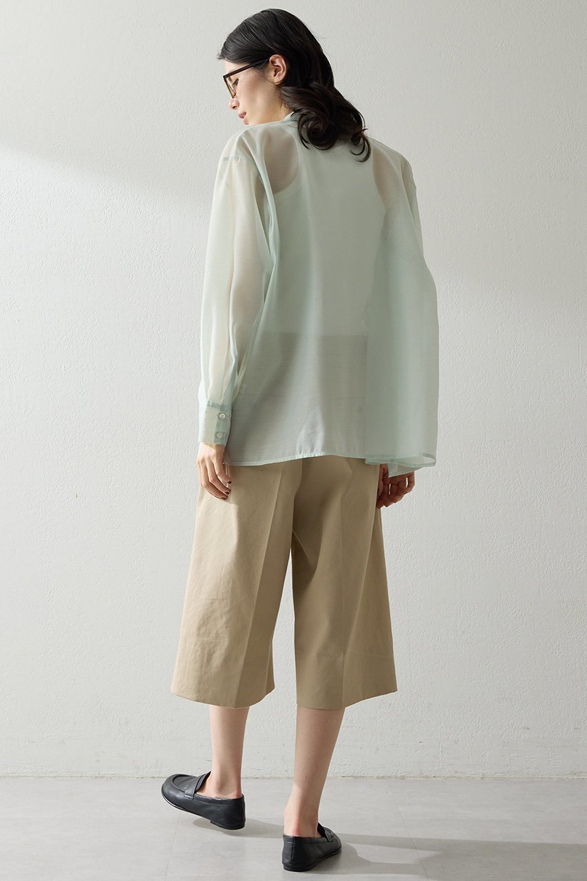 【ウィムガゼット/Whim Gazette】の【THE PAUSE】シアーオーガンジーシャツ 人気、トレンドファッション・服の通販 founy(ファニー) 　ファッション　Fashion　レディースファッション　Fashion for Women　トップス・カットソー　Cut & Sew Tops　シャツ・ブラウス・オフィスカジュアル　Elegant Blouses & Button-Ups　2026年　2026　インナー　Innerwear　オーガンジー　Organza Fabric　カットソー　Cut and Sewn Top　シアー　Sheer, See-Through　スリーブ　Sleeve, Long Sleeve / Short Sleeve　ロング　Long, Long-Length　夏　Summer　春　Spring　S/S・春夏　SS, Spring/Summer, Warm Season　other-6|ID: prp329100004838778 ipo3291000000035260427