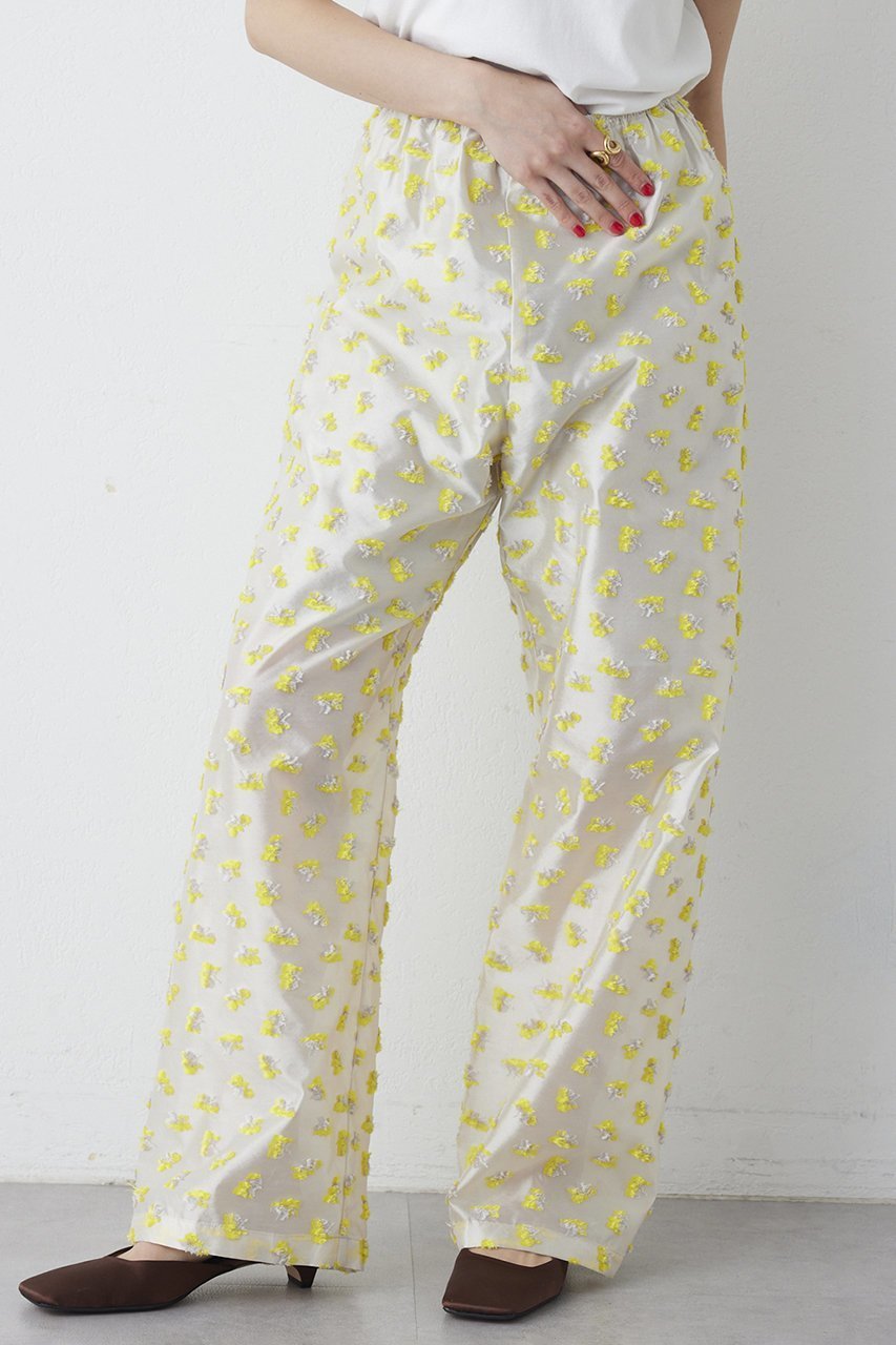 【ウィムガゼット/Whim Gazette】の【THE PAUSE】フラワージャガードパンツ 人気、トレンドファッション・服の通販 founy(ファニー) ファッション Fashion レディースファッション Fashion for Women パンツ Pants & Trousers 2026年 2026 イエロー Yellow オーガンジー Organza Fabric シアー Sheer, See-Through シンプル Simple, Minimal ジャカード/ジャガード Jacquard, Woven Pattern フラワー Flower, Floral 夏 Summer 春 Spring S/S・春夏 SS, Spring/Summer, Warm Season other-6|ID: prp329100004838779 ipo3291000000035260435