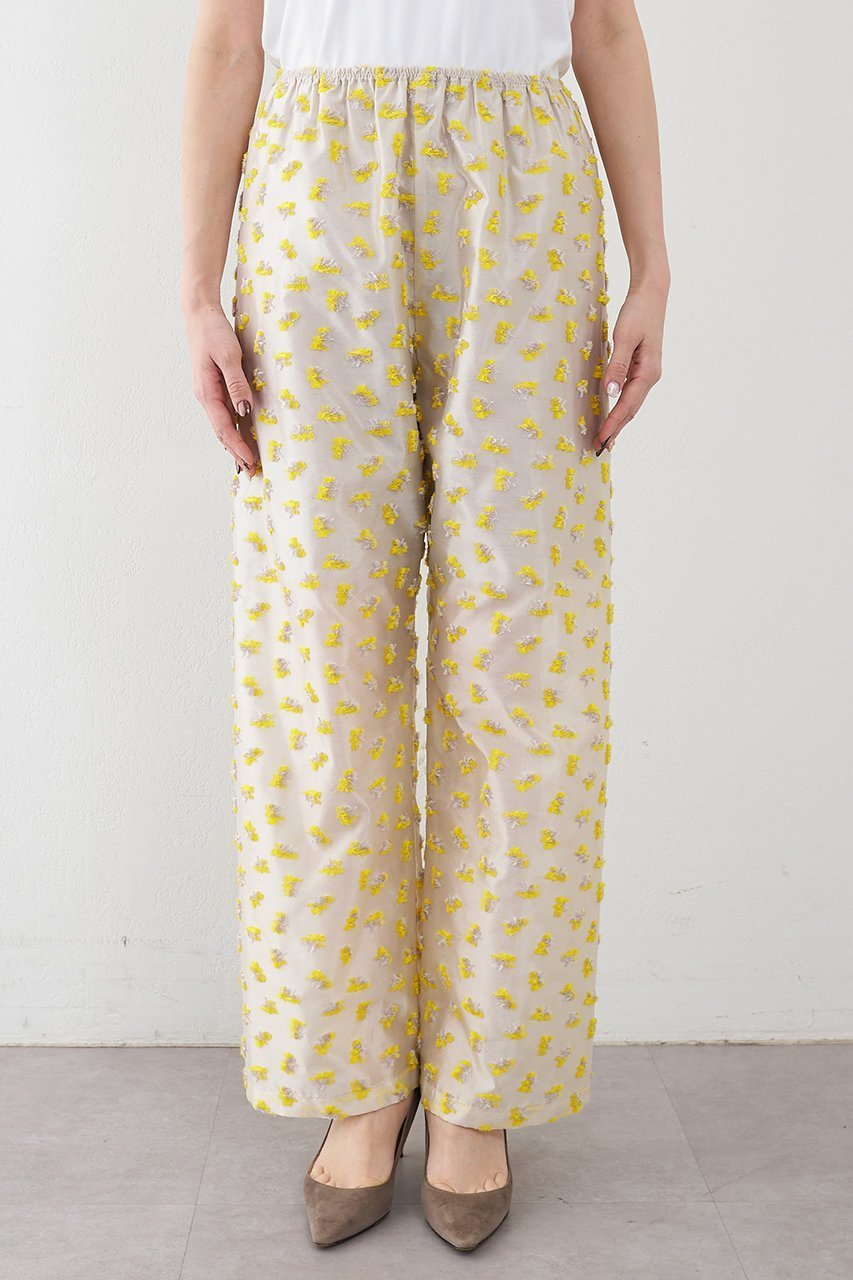 【ウィムガゼット/Whim Gazette】の【THE PAUSE】フラワージャガードパンツ 人気、トレンドファッション・服の通販 founy(ファニー) ファッション Fashion レディースファッション Fashion for Women パンツ Pants & Trousers 2026年 2026 イエロー Yellow オーガンジー Organza Fabric シアー Sheer, See-Through シンプル Simple, Minimal ジャカード/ジャガード Jacquard, Woven Pattern フラワー Flower, Floral 夏 Summer 春 Spring S/S・春夏 SS, Spring/Summer, Warm Season other-7|ID: prp329100004838779 ipo3291000000035260436