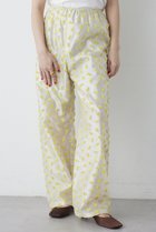 【ウィムガゼット/Whim Gazette】の【THE PAUSE】フラワージャガードパンツ イエロー|ID: prp329100004838779 ipo3291000000035550065