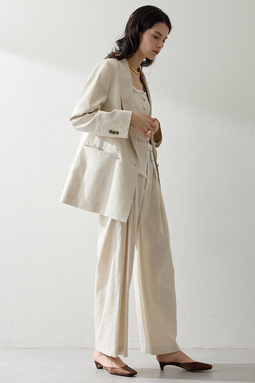 【ウィムガゼット/Whim Gazette】の【THE PAUSE】コットンリネンタックパンツ 人気、トレンドファッション・服の通販 founy(ファニー) ファッション Fashion レディースファッション Fashion for Women パンツ Pants & Trousers 2026年 2026 おすすめ Recommended / Our Picks シンプル Simple, Minimal スタイリッシュ Stylish, Fashionable セットアップ Set-Up, Coordinated Outfit ワイド Wide, Wide Fit 夏 Summer 定番 Standard, Basic Item 春 Spring S/S・春夏 SS, Spring/Summer, Warm Season other-4|ID: prp329100004838780 ipo3291000000035260443