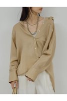 【ガリャルダガランテ/GALLARDAGALANTE】の【セットアップ対応】キュプラブラウス 人気、トレンドファッション・服の通販 founy(ファニー) ファッション Fashion レディースファッション Fashion for Women トップス・カットソー Cut & Sew Tops シャツ・ブラウス・オフィスカジュアル Elegant Blouses & Button-Ups 2026年 2026 おすすめ Recommended / Our Picks なめらか Smooth, Silky Texture スリーブ Sleeve, Long Sleeve / Short Sleeve セットアップ Set-Up, Coordinated Outfit ロング Long, Long-Length エレガント 上品 Elegant 夏 Summer 春 Spring S/S・春夏 SS, Spring/Summer, Warm Season |ID:prp329100004838783