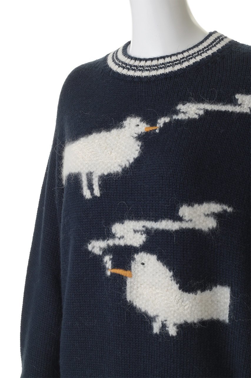 【マザー/MOTHER】のTHE OVERSIZED JUMPER バードスモークニットプルオーバー (SZT) 人気、トレンドファッション・服の通販 founy(ファニー) 　ファッション　Fashion　レディースファッション　Fashion for Women　トップス・カットソー　Cut & Sew Tops　ニット　Knit Tops & Sweaters　カジュアルプルオーバー・ニットトップス　Pullovers & Knit Tops / Casual Pullovers　2026年　2026　ショルダー　Shoulder, Shoulder Strap　ドロップ　Drop Shoulder, Dropped Style　フロント　Front, Front Design　リラックス　Relax, Relaxed Fit　夏　Summer　春　Spring　S/S・春夏　SS, Spring/Summer, Warm Season　other-5|ID: prp329100004838785 ipo3291000000035550090