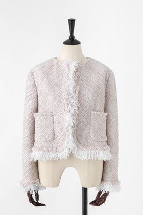 【オーヴィル/EAUVIRE】 ツイードフリンジジャケット人気、トレンドファッション・服の通販 founy(ファニー) ファッション Fashion レディースファッション Fashion for Women アウター Coat / Outerwear Collection レディースジャケット・軽アウター Jackets 2026年 2026 おすすめ Recommended / Our Picks ジャケット Jacket, Outerwear ツイード Twill, Twill Weave デニム Denim, Jeans Material バイアス Bias, Diagonal Cut フリンジ Fringe, Tassel ペーパー Paper, Kraft Paper リボン Ribbon, Bow エレガント 上品 Elegant 夏 Summer 春 Spring S/S・春夏 SS, Spring/Summer, Warm Season |ID:prp329100004838789