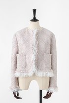 【オーヴィル/EAUVIRE】のツイードフリンジジャケット 人気、トレンドファッション・服の通販 founy(ファニー) ファッション Fashion レディースファッション Fashion for Women アウター Coat / Outerwear Collection レディースジャケット・軽アウター Jackets 2026年 2026 おすすめ Recommended / Our Picks ジャケット Jacket, Outerwear ツイード Twill, Twill Weave デニム Denim, Jeans Material バイアス Bias, Diagonal Cut フリンジ Fringe, Tassel ペーパー Paper, Kraft Paper リボン Ribbon, Bow エレガント 上品 Elegant 夏 Summer 春 Spring S/S・春夏 SS, Spring/Summer, Warm Season thumbnail ピンク|ID: prp329100004838789 ipo3291000000035260535