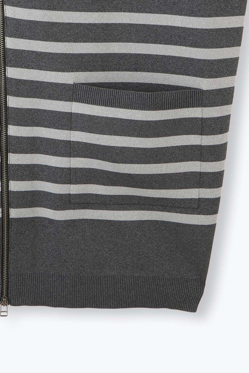 【レリル/lelill】のハイテクニット/ボーダーZIPコート 人気、トレンドファッション・服の通販 founy(ファニー) ファッション Fashion レディースファッション Fashion for Women カーディガン Cardigan, Knitwear ダブル Double, Double-Breasted ボーダー Border, Stripe 冬 Winter / This Winter 新作・新入荷 New Arrivals / New In other-5|ID: prp329100004839285 ipo3291000000035264492