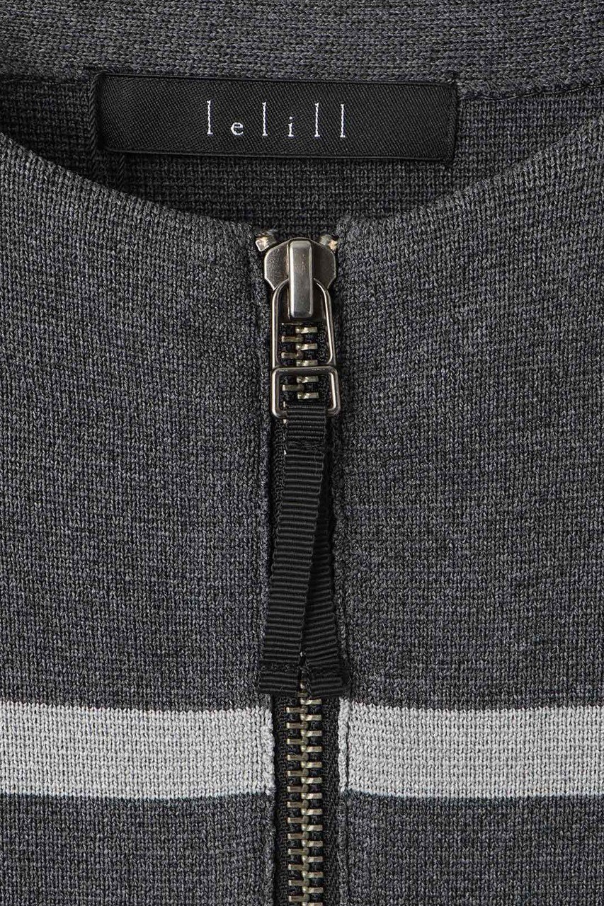 【レリル/lelill】のハイテクニット/ボーダーZIPコート 人気、トレンドファッション・服の通販 founy(ファニー) 　ファッション　Fashion　レディースファッション　Fashion for Women　カーディガン　Cardigan, Knitwear　ダブル　Double, Double-Breasted　ボーダー　Border, Stripe　冬　Winter / This Winter　other-4|ID: prp329100004839285 ipo3291000000035550165