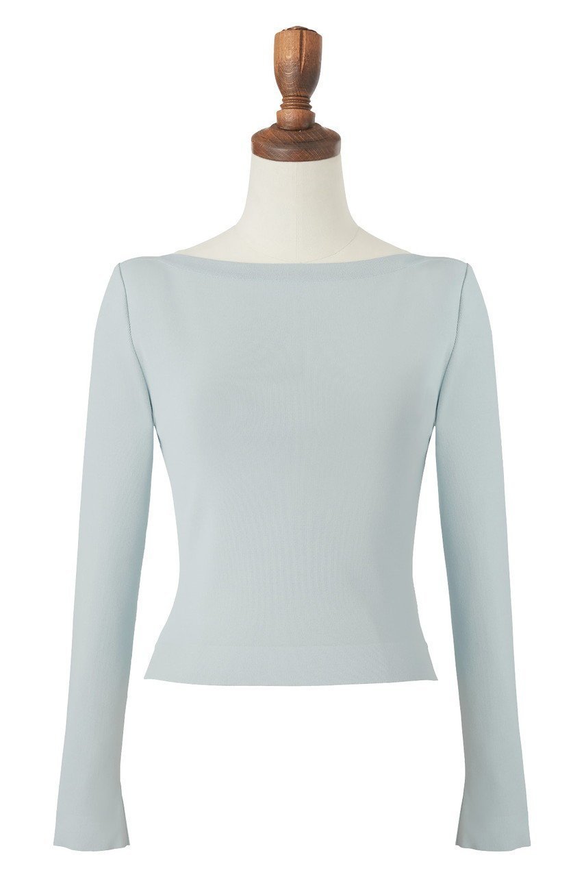 【デイジーリン/DAISY LIN】のKnit Top “Prima Donna” インテリア・キッズ・メンズ・レディースファッション・服の通販 founy(ファニー) ファッション Fashion レディースファッション Fashion for Women トップス・カットソー Cut & Sew Tops ニット Knit Tops & Sweaters カジュアルプルオーバー・ニットトップス Pullovers & Knit Tops / Casual Pullovers インナー Innerwear ウォッシャブル Machine Washable エレガント 上品 Elegant シンプル Simple, Minimal ストレッチ Stretch, Stretchy Fabric デコルテ Décolleté, Neckline 定番 Standard, Basic Item なめらか Smooth, Silky Texture フィット Fit, Slim Fit 新作・新入荷 New Arrivals / New In スモーキーブルー|ID: prp329100004839286 ipo3291000000035264497