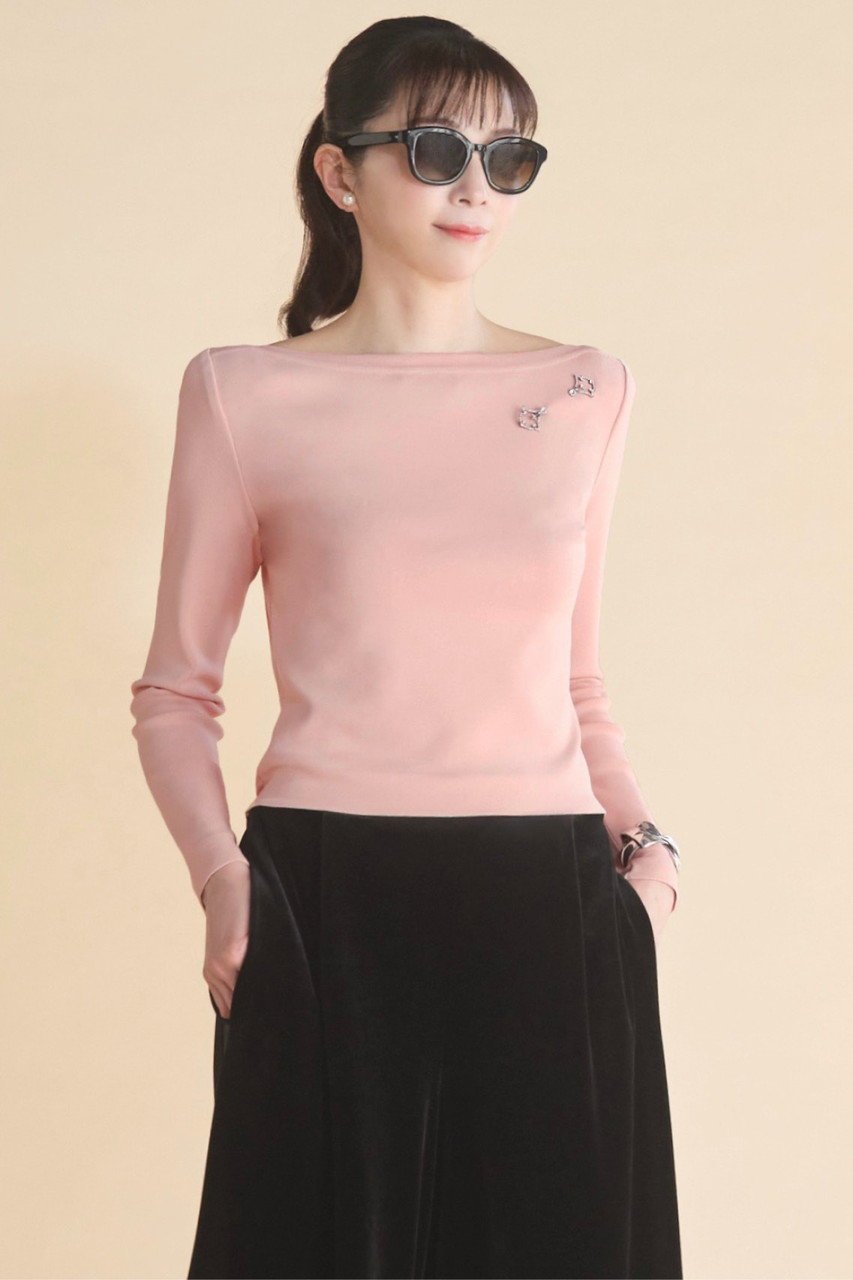 【デイジーリン/DAISY LIN】のKnit Top “Prima Donna” 人気、トレンドファッション・服の通販 founy(ファニー) ファッション Fashion レディースファッション Fashion for Women トップス・カットソー Cut & Sew Tops ニット Knit Tops & Sweaters カジュアルプルオーバー・ニットトップス Pullovers & Knit Tops / Casual Pullovers インナー Innerwear ウォッシャブル Machine Washable エレガント 上品 Elegant シンプル Simple, Minimal ストレッチ Stretch, Stretchy Fabric デコルテ Décolleté, Neckline 定番 Standard, Basic Item なめらか Smooth, Silky Texture フィット Fit, Slim Fit 新作・新入荷 New Arrivals / New In other-6|ID: prp329100004839286 ipo3291000000035264504