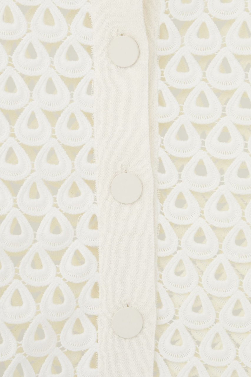 【マルティニーク/martinique】の【l heritage martinique】クロッシェ風レースカーディガン 人気、トレンドファッション・服の通販 founy(ファニー) 　ファッション　Fashion　レディースファッション　Fashion for Women　トップス・カットソー　Cut & Sew Tops　ニット　Knit Tops & Sweaters　カーディガン・羽織り　Layered Style Cardigans　おすすめ　Recommended / Our Picks　オケージョン　Occasion Wear　カーディガン　Cardigan, Knitwear　ジャケット　Jacket, Outerwear　メタル　Metal, Metal Parts　レース　Lace, Lace Fabric　other-6|ID: prp329100004839287 ipo3291000000036092091