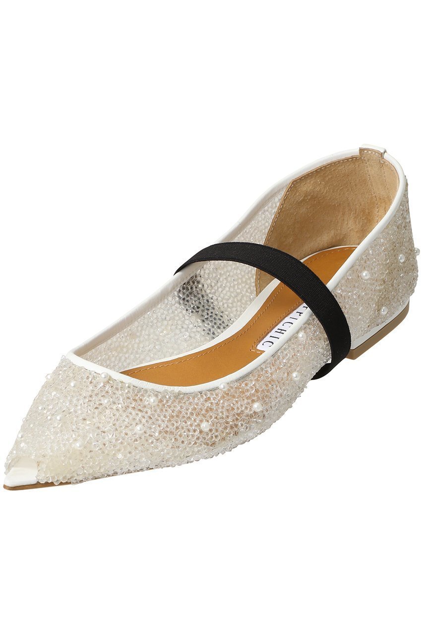 【ピッピシック/Pippichic】のANNA JEWEL ピープトゥフラットシューズ 人気、トレンドファッション・服の通販 founy(ファニー) 　ファッション　Fashion　レディースファッション　Fashion for Women　2026年　2026　オケージョン　Occasion Wear　シューズ　Shoes, Footwear　デニム　Denim, Jeans Material　パーティ　Party, Party Style　フラット　Flat, Flat Shoes　夏　Summer　春　Spring　S/S・春夏　SS, Spring/Summer, Warm Season　other-5|ID: prp329100004840440 ipo3291000000035271552