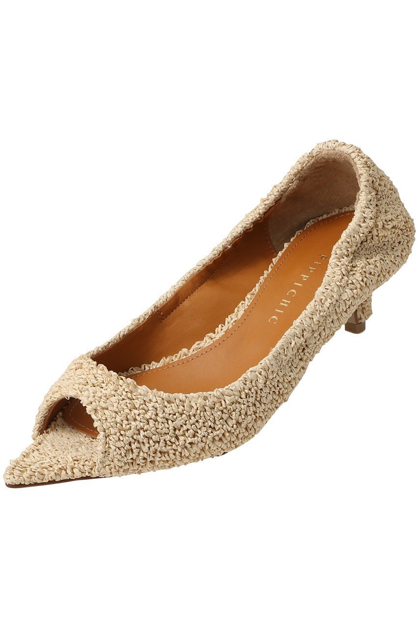 【ピッピシック/Pippichic】のCHRISTEL ラフィア調オープントゥパンプス 人気、トレンドファッション・服の通販 founy(ファニー) 　ファッション　Fashion　レディースファッション　Fashion for Women　2026年　2026　おすすめ　Recommended / Our Picks　ラフィア　Raffia, Natural Straw　リゾート　Resort, Vacation Style　夏　Summer　春　Spring　S/S・春夏　SS, Spring/Summer, Warm Season　 other-1|ID: prp329100004840446 ipo3291000000035271576