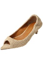 【ピッピシック/Pippichic】のCHRISTEL ラフィア調オープントゥパンプス ベージュ|ID:prp329100004840446