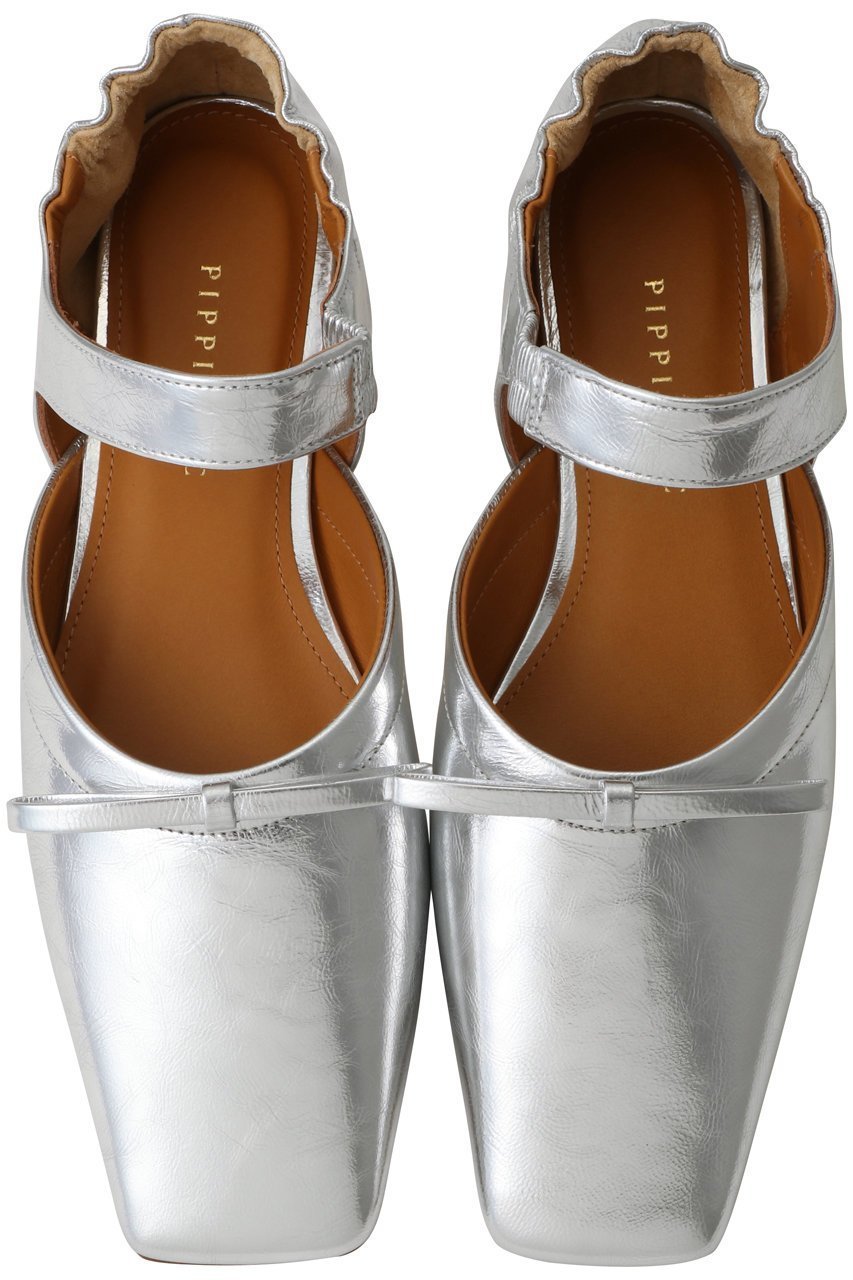 【ピッピシック/Pippichic】のAMBER CHOU CHOU フラットシューズ インテリア・キッズ・メンズ・レディースファッション・服の通販 founy(ファニー) 　ファッション　Fashion　レディースファッション　Fashion for Women　シューズ　Shoes, Footwear　ソックス　Socks, Hosiery　フラット　Flat, Flat Shoes　モダン　Modern, Contemporary　リボン　Ribbon, Bow　シルバー|ID: prp329100004840447 ipo3291000000036951706