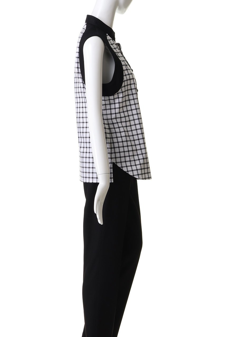 【ザ リラクス/THE RERACS】のバンドカラースリーブレスシャツ 人気、トレンドファッション・服の通販 founy(ファニー) ファッション Fashion レディースファッション Fashion for Women トップス・カットソー Cut & Sew Tops キャミソール&ノースリーブ Camisoles & Sleeveless Tops シャツ・ブラウス・オフィスカジュアル Elegant Blouses & Button-Ups 2026年 2026 コンパクト Compact, Small Size スラックス Slacks, Dress Pants チェック Check, Plaid, Tartan ノースリーブ Sleeveless, No-Sleeve マニッシュ Mannish, Boyish モダン Modern, Contemporary 夏 Summer 春 Spring S/S・春夏 SS, Spring/Summer, Warm Season 無地 Plain, Solid Color other-3|ID: prp329100004840457 ipo3291000000035271660