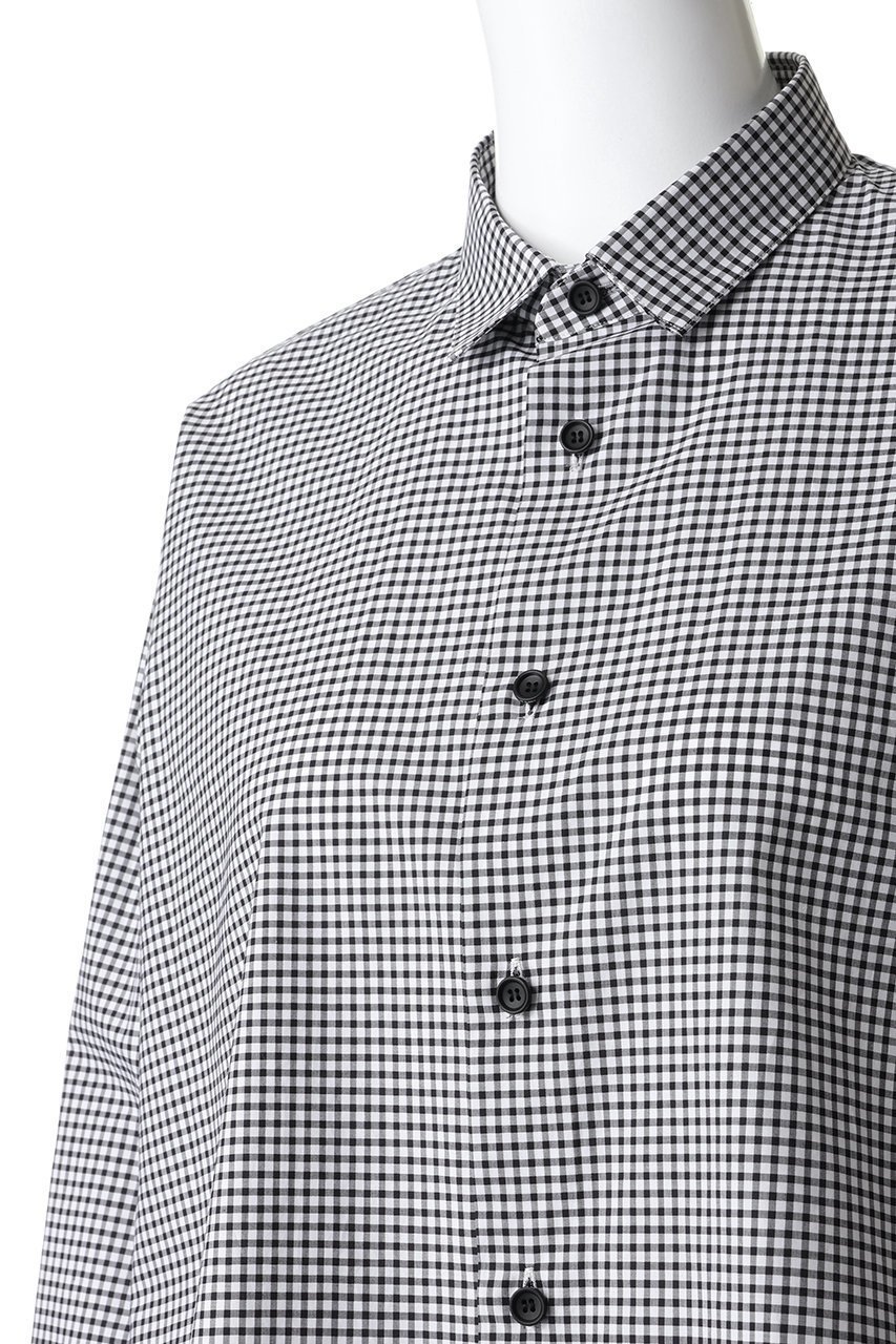 【ザ リラクス/THE RERACS】のコットンレギュラーカラーAラインシャツ 人気、トレンドファッション・服の通販 founy(ファニー) 　ファッション　Fashion　レディースファッション　Fashion for Women　トップス・カットソー　Cut & Sew Tops　シャツ・ブラウス・オフィスカジュアル　Elegant Blouses & Button-Ups　2026年　2026　クラシック　Classic, Timeless Style　スリーブ　Sleeve, Long Sleeve / Short Sleeve　チェック　Check, Plaid, Tartan　バランス　Balance, Style Balance　モダン　Modern, Contemporary　レギュラー　Regular, Standard Fit　ロング　Long, Long-Length　夏　Summer　春　Spring　S/S・春夏　SS, Spring/Summer, Warm Season　other-5|ID: prp329100004840460 ipo3291000000036142293