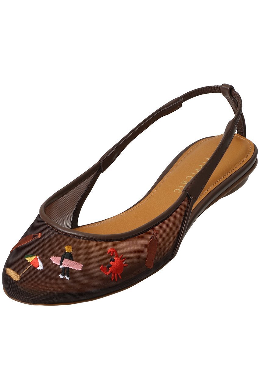 【ピッピシック/Pippichic】のCHU CHU SLING チュール刺しゅうフラットシューズ 人気、トレンドファッション・服の通販 founy(ファニー) 　ファッション　Fashion　レディースファッション　Fashion for Women　2026年　2026　シアー　Sheer, See-Through　シューズ　Shoes, Footwear　チュール　Tulip, Tulip Motif　フラット　Flat, Flat Shoes　リゾート　Resort, Vacation Style　夏　Summer　春　Spring　S/S・春夏　SS, Spring/Summer, Warm Season　other-3|ID: prp329100004840475 ipo3291000000035271782