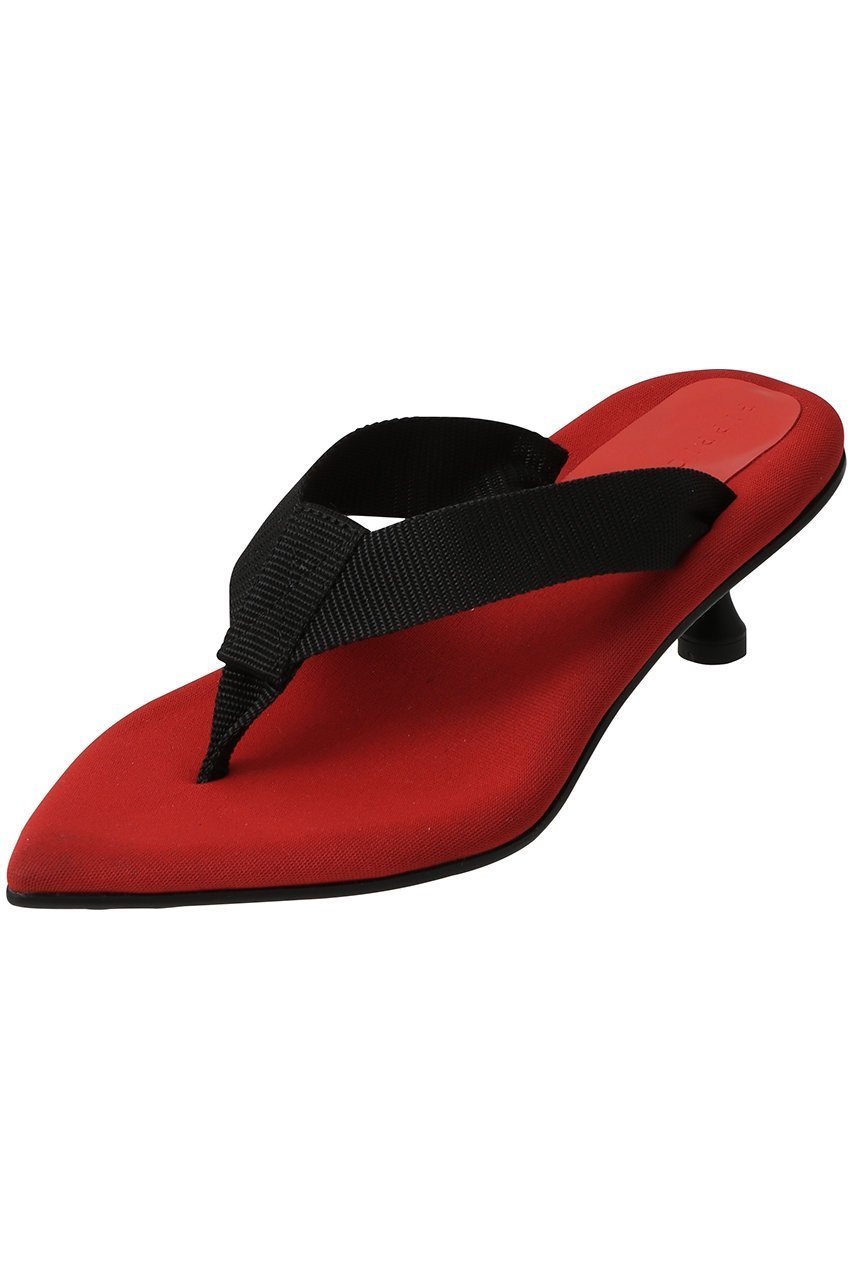 【ピッピシック/Pippichic】のTHALIA ヒールトングサンダル インテリア・キッズ・メンズ・レディースファッション・服の通販 founy(ファニー) 　ファッション　Fashion　レディースファッション　Fashion for Women　2026年　2026　サンダル　Sandals, Summer Shoes　デニム　Denim, Jeans Material　モダン　Modern, Contemporary　夏　Summer　春　Spring　S/S・春夏　SS, Spring/Summer, Warm Season　レッド×ブラック|ID: prp329100004840479 ipo3291000000035637879