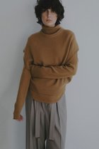 【エトレトウキョウ/ETRE TOKYO】のウールカシミヤスリーブレスニットプルオーバー キャメル|ID: prp329100004840486 ipo3291000000035271852