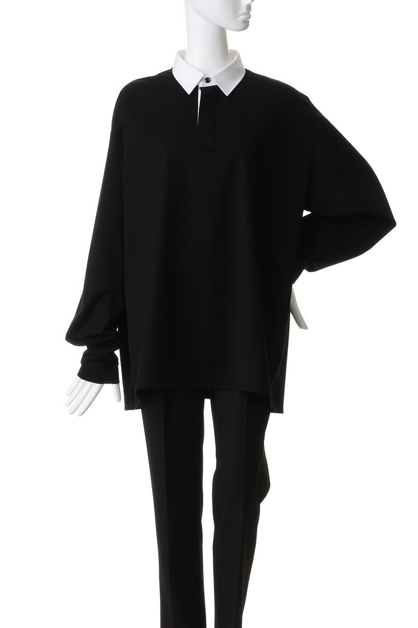 【ザ リラクス/THE RERACS】のロングスリーブクレリックポロシャツ 人気、トレンドファッション・服の通販 founy(ファニー) 　ファッション　Fashion　レディースファッション　Fashion for Women　トップス・カットソー　Cut & Sew Tops　シャツ・ブラウス・オフィスカジュアル　Elegant Blouses & Button-Ups　ポロシャツ・きれいめカジュアル　Smart-Casual Polo Tops　2026年　2026　ポロシャツ　Polo Shirt, Collared Tee　夏　Summer　春　Spring　S/S・春夏　SS, Spring/Summer, Warm Season　other-2|ID: prp329100004840500 ipo3291000000036030774