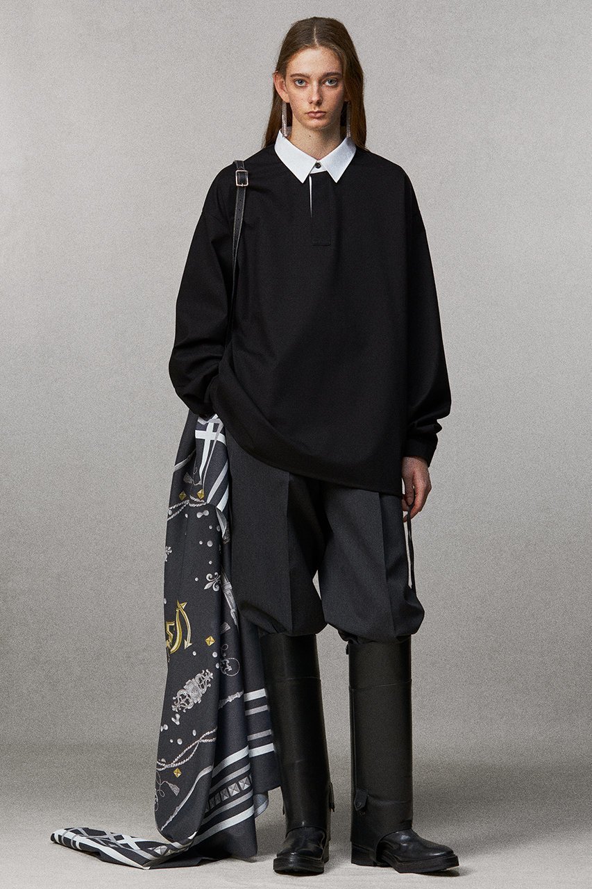 【ザ リラクス/THE RERACS】のロングスリーブクレリックポロシャツ 人気、トレンドファッション・服の通販 founy(ファニー) 　ファッション　Fashion　レディースファッション　Fashion for Women　トップス・カットソー　Cut & Sew Tops　シャツ・ブラウス・オフィスカジュアル　Elegant Blouses & Button-Ups　ポロシャツ・きれいめカジュアル　Smart-Casual Polo Tops　2026年　2026　ポロシャツ　Polo Shirt, Collared Tee　夏　Summer　春　Spring　S/S・春夏　SS, Spring/Summer, Warm Season　other-6|ID: prp329100004840500 ipo3291000000036030781