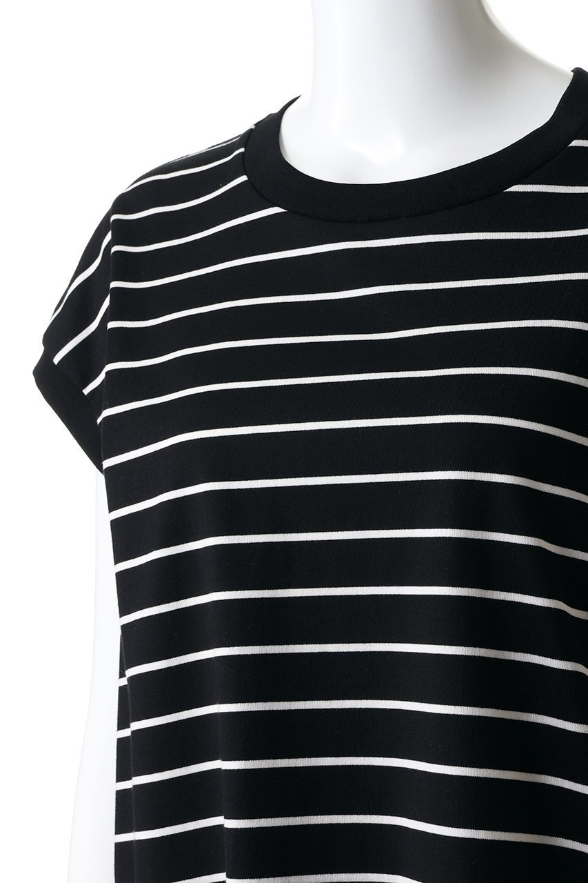 【ザ リラクス/THE RERACS】のボーダースリーブレスTシャツ 人気、トレンドファッション・服の通販 founy(ファニー) ファッション Fashion レディースファッション Fashion for Women トップス・カットソー Cut & Sew Tops シャツ・ブラウス・オフィスカジュアル Elegant Blouses & Button-Ups ロングTシャツ・Tシャツ Longline T-Shirts & Tees カットソー・ベーシックTシャツ Cut-and-Sewn Tops / Stretch Tees & Basics 2026年 2026 インナー Innerwear カッティング Cutting Detail ショルダー Shoulder, Shoulder Strap ショート Short, Short Length ジャケット Jacket, Outerwear スリーブ Sleeve, Long Sleeve / Short Sleeve ボーダー Border, Stripe モダン Modern, Contemporary ワイド Wide, Wide Fit 夏 Summer 定番 Standard, Basic Item 春 Spring S/S・春夏 SS, Spring/Summer, Warm Season other-5|ID: prp329100004840504 ipo3291000000035271976