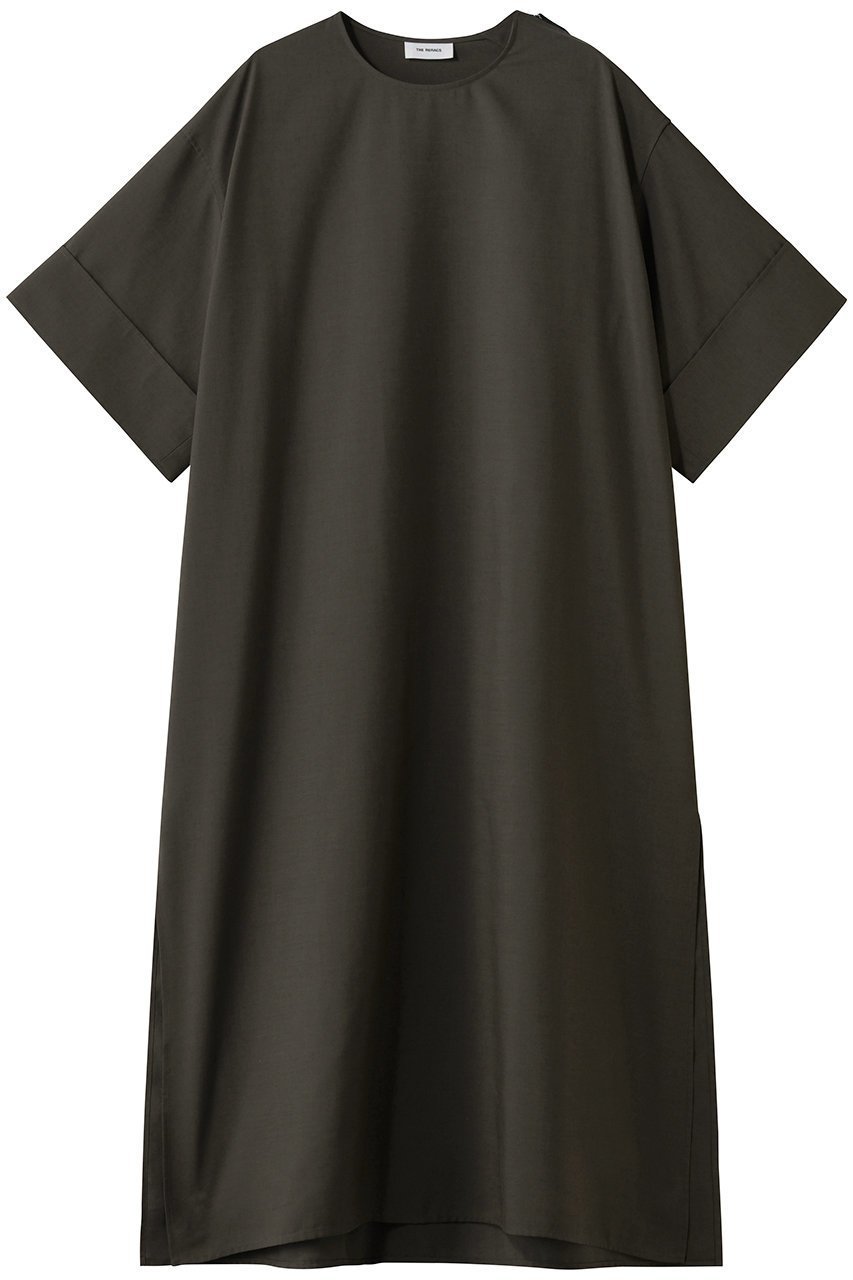 【ザ リラクス/THE RERACS】のショートスリーブサイドジップドレス インテリア・キッズ・メンズ・レディースファッション・服の通販 founy(ファニー) 　ファッション　Fashion　レディースファッション　Fashion for Women　ワンピース　Dresses　フォーマル・パーティードレス・結婚式用ドレス　Elegant & Casual Dresses　チュニック　Tunic Tops & Dresses　2026年　2026　シューズ　Shoes, Footwear　シンプル　Simple, Minimal　ジップ　Zip, Zipper　スリット　Slit, Slit Detail　スリーブ　Sleeve, Long Sleeve / Short Sleeve　チュニック　Tunic, Long Top　ドレス　Dress, One-Piece　ロング　Long, Long-Length　夏　Summer　春　Spring　S/S・春夏　SS, Spring/Summer, Warm Season　ガンメタルグレー|ID: prp329100004840523 ipo3291000000035272097