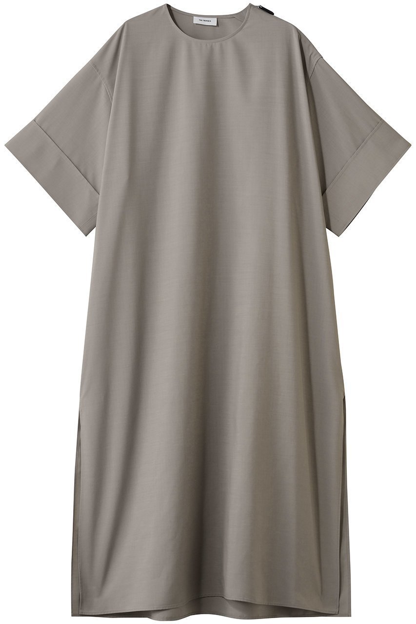 【ザ リラクス/THE RERACS】のショートスリーブサイドジップドレス インテリア・キッズ・メンズ・レディースファッション・服の通販 founy(ファニー) 　ファッション　Fashion　レディースファッション　Fashion for Women　ワンピース　Dresses　フォーマル・パーティードレス・結婚式用ドレス　Elegant & Casual Dresses　チュニック　Tunic Tops & Dresses　2026年　2026　シューズ　Shoes, Footwear　シンプル　Simple, Minimal　ジップ　Zip, Zipper　スリット　Slit, Slit Detail　スリーブ　Sleeve, Long Sleeve / Short Sleeve　チュニック　Tunic, Long Top　ドレス　Dress, One-Piece　ロング　Long, Long-Length　夏　Summer　春　Spring　S/S・春夏　SS, Spring/Summer, Warm Season　サンドストーン|ID: prp329100004840523 ipo3291000000035272098