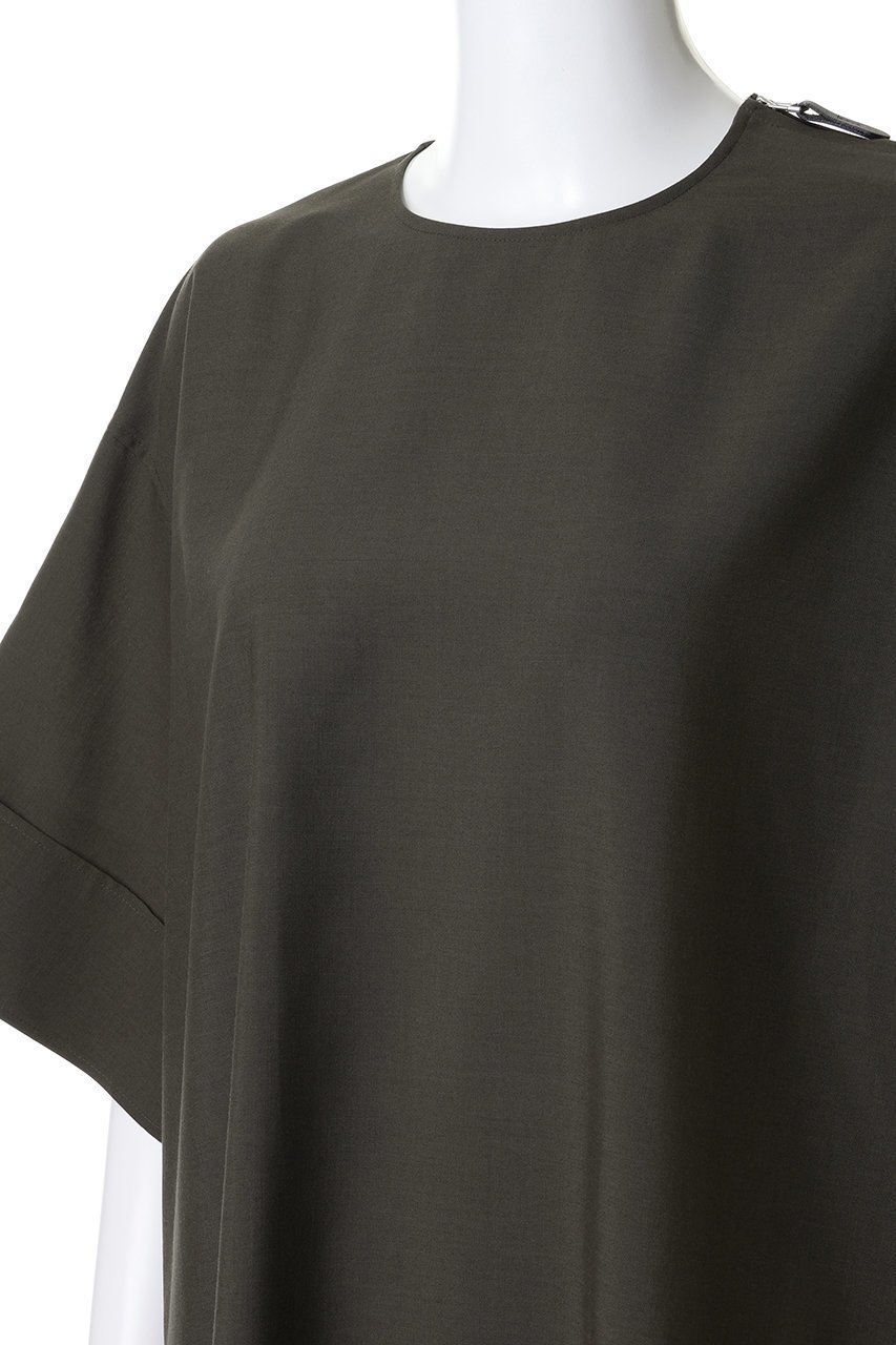 【ザ リラクス/THE RERACS】のショートスリーブサイドジップドレス 人気、トレンドファッション・服の通販 founy(ファニー) 　ファッション　Fashion　レディースファッション　Fashion for Women　ワンピース　Dresses　フォーマル・パーティードレス・結婚式用ドレス　Elegant & Casual Dresses　チュニック　Tunic Tops & Dresses　2026年　2026　シューズ　Shoes, Footwear　シンプル　Simple, Minimal　ジップ　Zip, Zipper　スリット　Slit, Slit Detail　スリーブ　Sleeve, Long Sleeve / Short Sleeve　チュニック　Tunic, Long Top　ドレス　Dress, One-Piece　ロング　Long, Long-Length　夏　Summer　春　Spring　S/S・春夏　SS, Spring/Summer, Warm Season　other-5|ID: prp329100004840523 ipo3291000000035272110