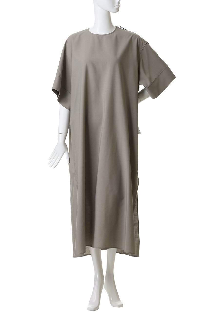 【ザ リラクス/THE RERACS】のショートスリーブサイドジップドレス 人気、トレンドファッション・服の通販 founy(ファニー) 　ファッション　Fashion　レディースファッション　Fashion for Women　ワンピース　Dresses　フォーマル・パーティードレス・結婚式用ドレス　Elegant & Casual Dresses　チュニック　Tunic Tops & Dresses　2026年　2026　シューズ　Shoes, Footwear　シンプル　Simple, Minimal　ジップ　Zip, Zipper　スリット　Slit, Slit Detail　スリーブ　Sleeve, Long Sleeve / Short Sleeve　チュニック　Tunic, Long Top　ドレス　Dress, One-Piece　ロング　Long, Long-Length　夏　Summer　春　Spring　S/S・春夏　SS, Spring/Summer, Warm Season　other-2|ID: prp329100004840523 ipo3291000000035360728