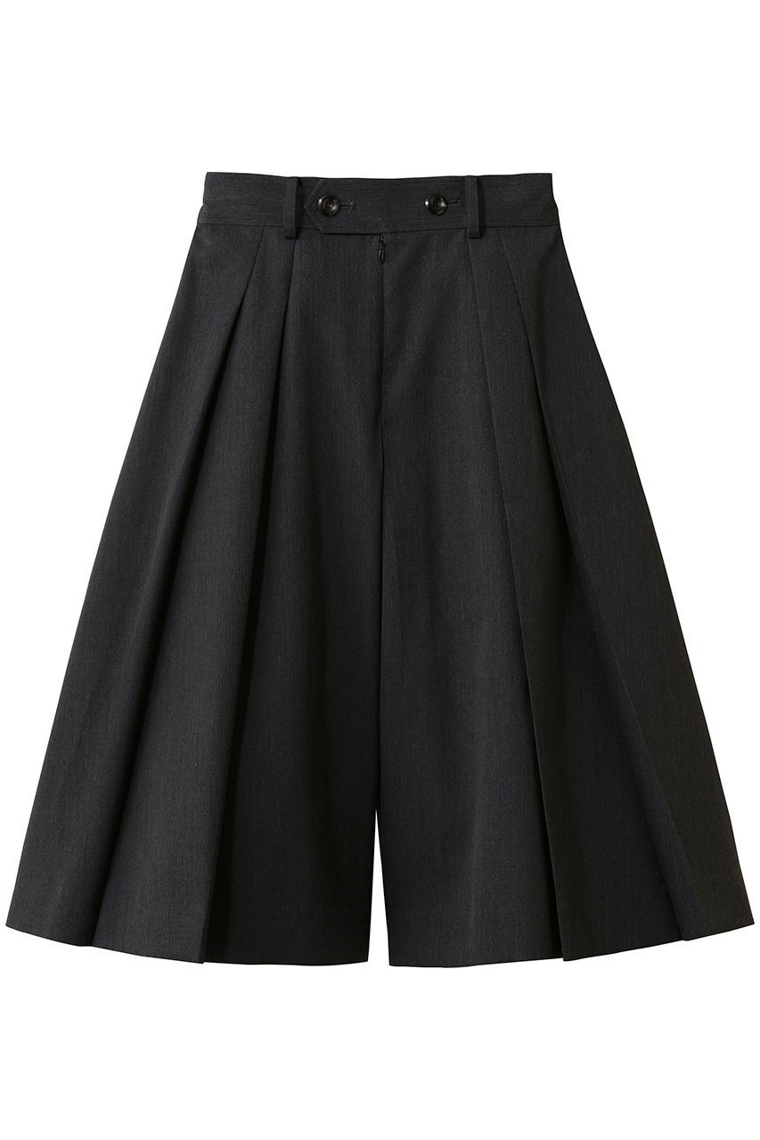 【ザ リラクス/THE RERACS】のディープタックキュロットパンツ インテリア・キッズ・メンズ・レディースファッション・服の通販 founy(ファニー) 　ファッション　Fashion　レディースファッション　Fashion for Women　スカート　Skirts　パンツ　Pants & Trousers　ショートパンツ・ハーフパンツ　High-Waisted & Relaxed Shorts　2026年　2026　キュロット　Culottes, Wide Shorts　ショート　Short, Short Length　マニッシュ　Mannish, Boyish　夏　Summer　春　Spring　S/S・春夏　SS, Spring/Summer, Warm Season　トップグレー|ID: prp329100004840536 ipo3291000000035272179