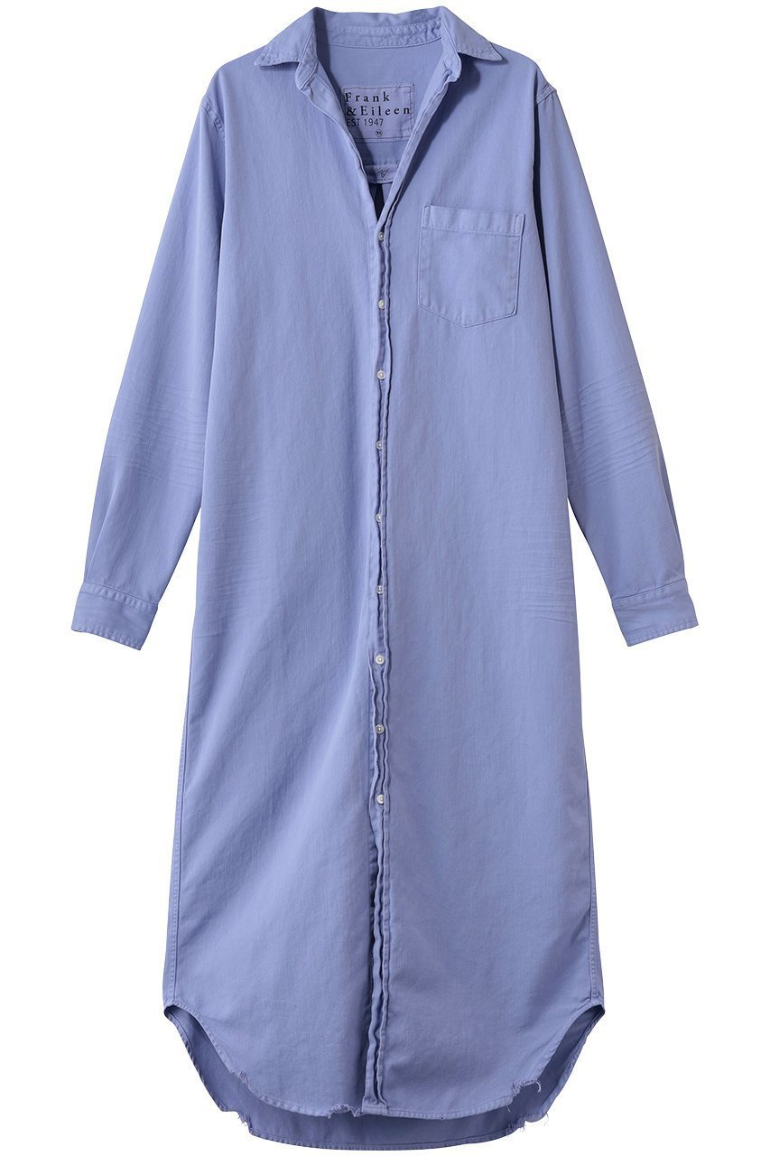 【フランク&アイリーン/Frank&Eileen】のRORY イタリアンフェイマスカラーデニム ロングシャツ インテリア・キッズ・メンズ・レディースファッション・服の通販 founy(ファニー) 　ファッション　Fashion　レディースファッション　Fashion for Women　トップス・カットソー　Cut & Sew Tops　シャツ・ブラウス・オフィスカジュアル　Elegant Blouses & Button-Ups　2026年　2026　スリーブ　Sleeve, Long Sleeve / Short Sleeve　ロング　Long, Long-Length　夏　Summer　春　Spring　S/S・春夏　SS, Spring/Summer, Warm Season　パープル|ID: prp329100004840559 ipo3291000000036030917