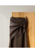 【ウィムガゼット/Whim Gazette】の【THE PAUSE】フェイクレザースカーフ ブラウン|ID: prp329100004840562 ipo3291000000035468348